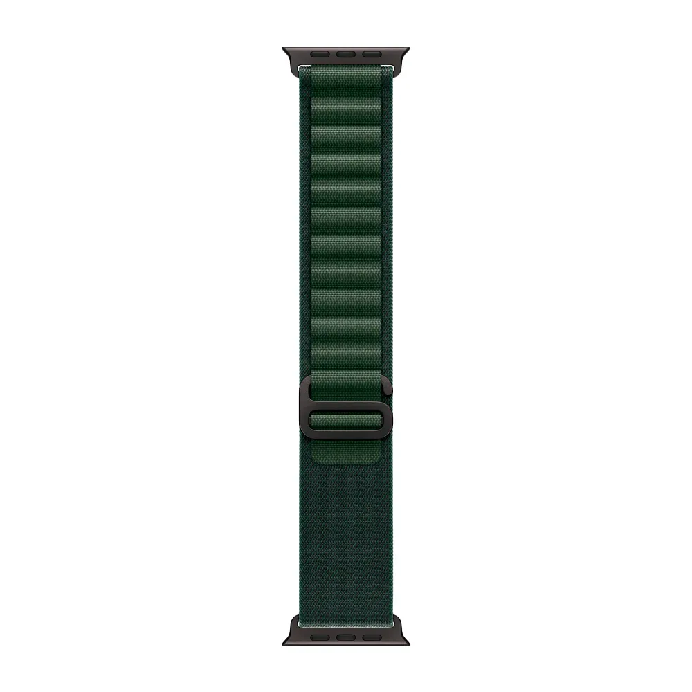Умные часы Apple Watch Ultra 2 (2024) GPS + Cellular, 49mm, Black Titanium Case with Dark Green Alpine Loop S, (Темно-зеленый)
