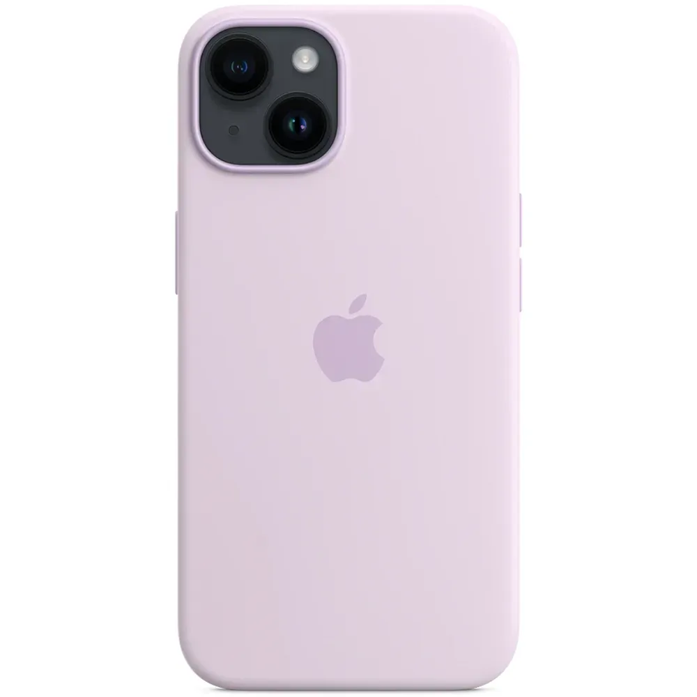 Силиконовый чехол с поддержкой MagSafe Apple Silicone Case для iPhone 14, Lilac (Сиреневый)