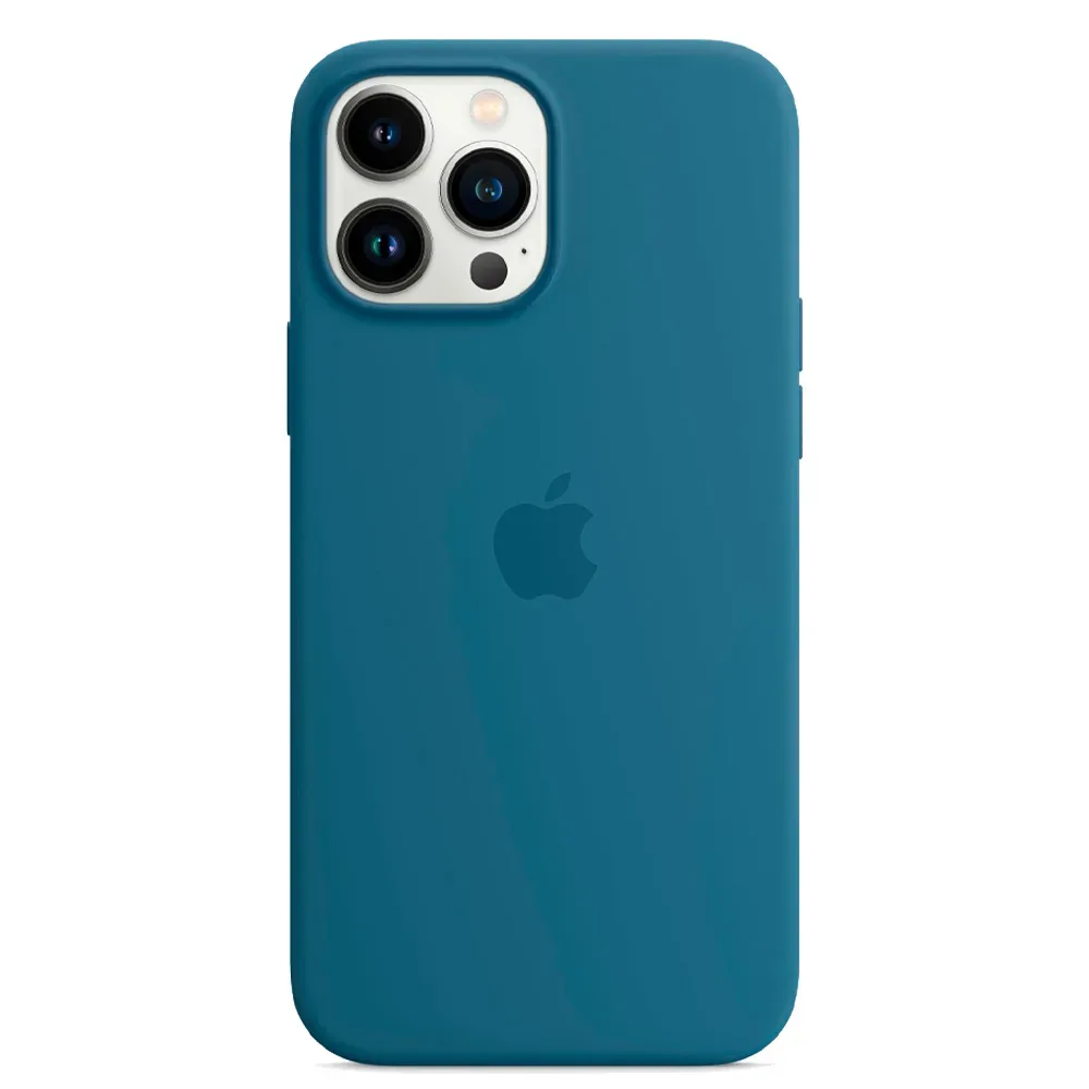 Силиконовый чехол с поддержкой MagSafe Apple Silicone Case для iPhone 13 Pro, Blue Jay (Полярная лазурь)