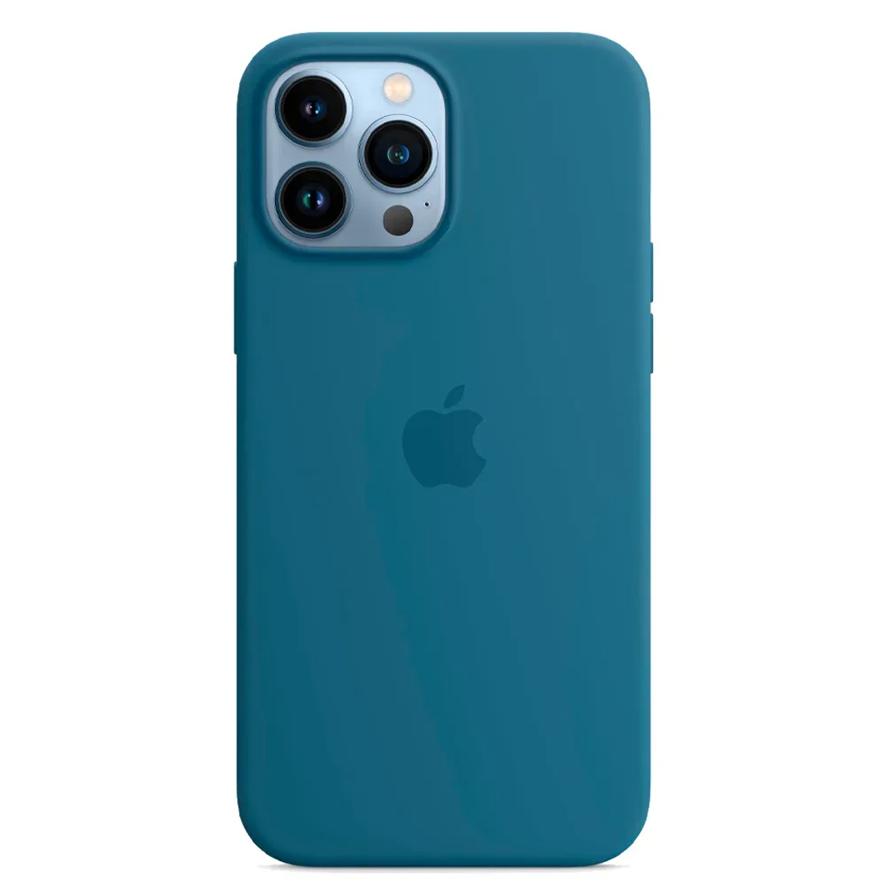 Силиконовый чехол с поддержкой MagSafe Apple Silicone Case для iPhone 13 Pro, Blue Jay (Полярная лазурь)
