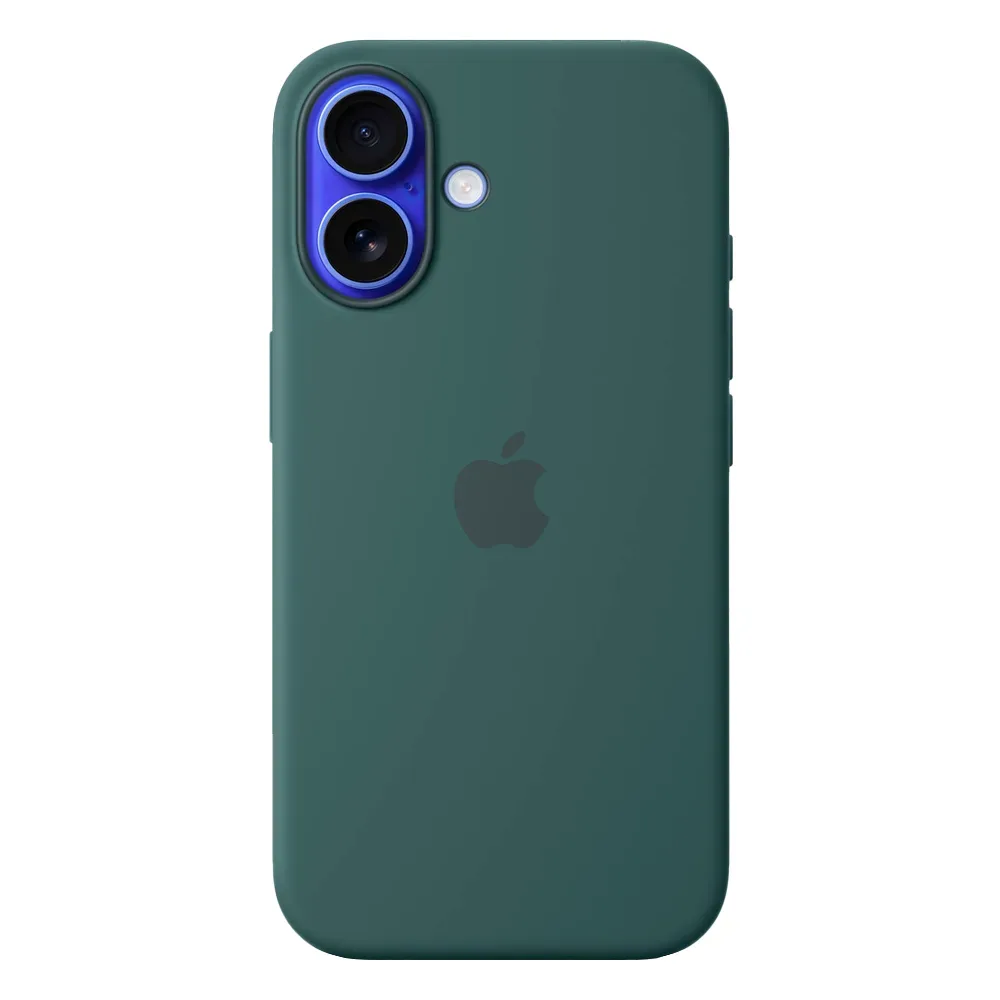 Силиконовый чехол с поддержкой MagSafe Apple Silicone Case для iPhone 16, Lake Green (Озерно-зеленый)