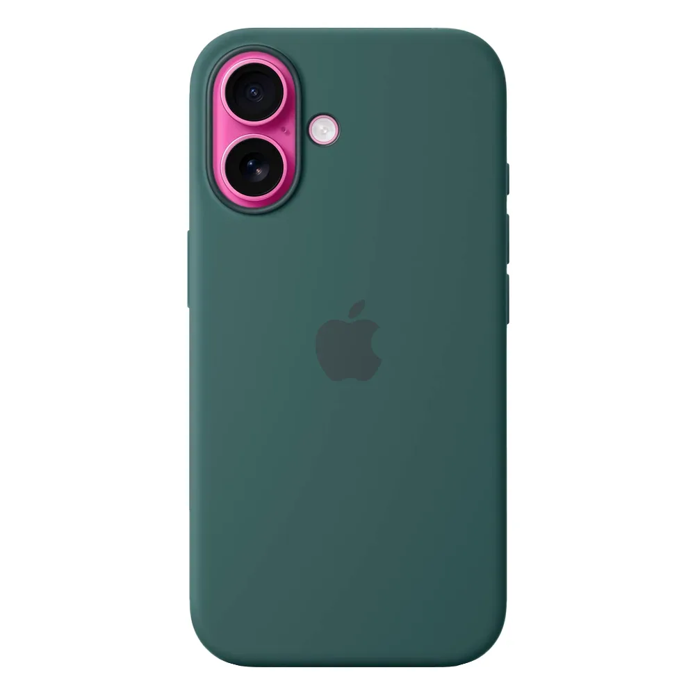Силиконовый чехол с поддержкой MagSafe Apple Silicone Case для iPhone 16, Lake Green (Озерно-зеленый)