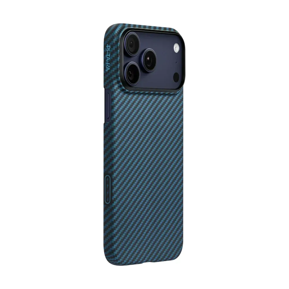Чехол PITAKA Ultra-Slim Case для Apple iPhone 17 Pro (PitaTap) MagSafe, Black/Blue