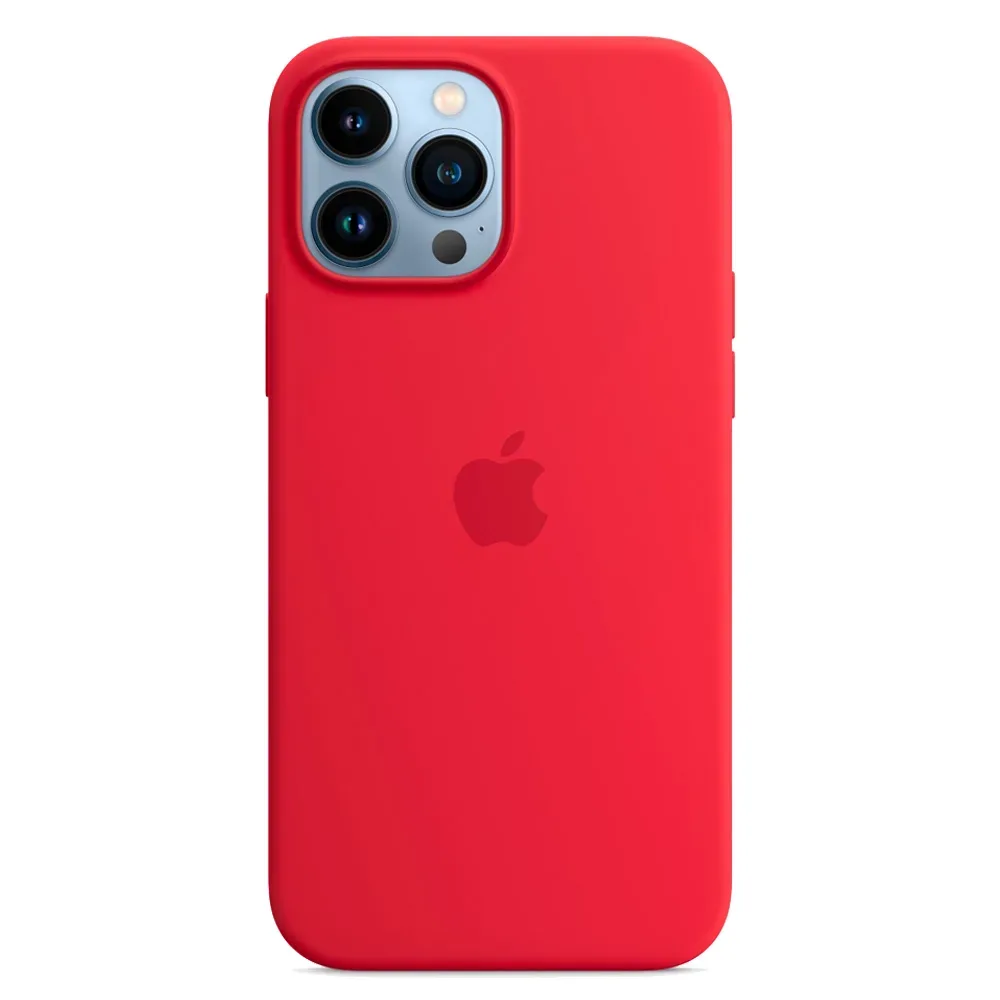 Силиконовый чехол с поддержкой MagSafe Apple Silicone Case для iPhone 13 Pro, Red (Красный)