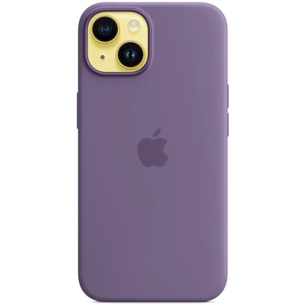 Силиконовый чехол с поддержкой MagSafe Apple Silicone Case для iPhone 14, Iris (Фиолетовый ирис)