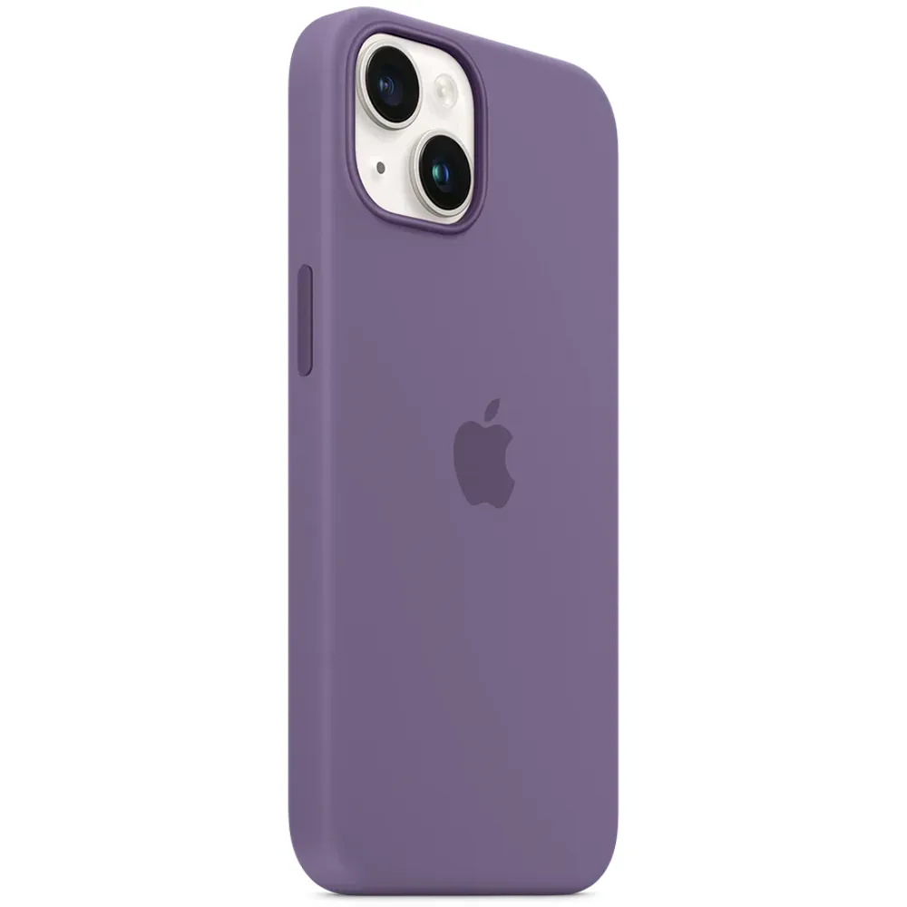 Силиконовый чехол с поддержкой MagSafe Apple Silicone Case для iPhone 14, Iris (Фиолетовый ирис)