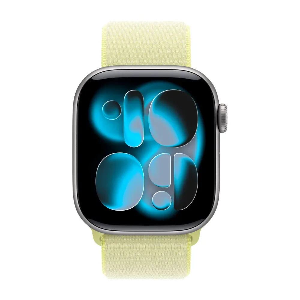 Умные часы Apple Watch Series 11 GPS, 42mm, Space Gray Aluminium Case with Neon Yellow Sport Loop