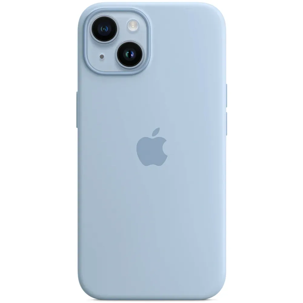 Силиконовый чехол с поддержкой MagSafe Apple Silicone Case для iPhone 14, Sky (Чистое небо)