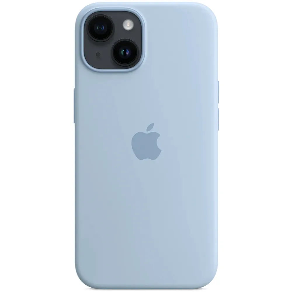 Силиконовый чехол с поддержкой MagSafe Apple Silicone Case для iPhone 14, Sky (Чистое небо)