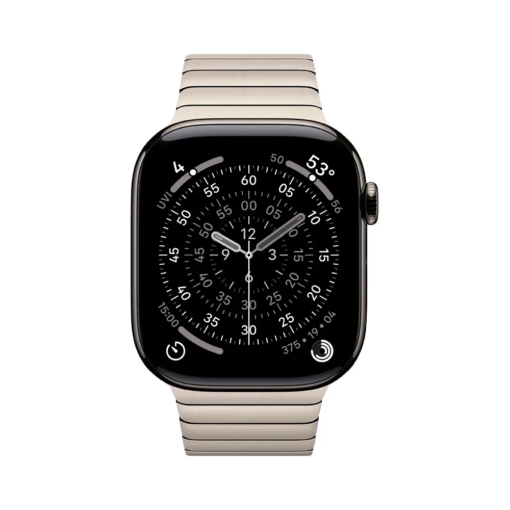 Умные часы Apple Watch Series 11 GPS + Cellular, 46mm, Slate Titanium Case with Natural Link Bracelet