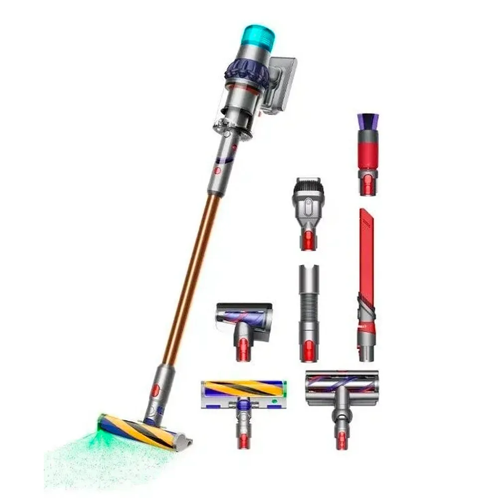 Беспроводной вертикальный пылесос Dyson V15 Detect Extra (SV22), Prussian Blue / Bright Copper (Берлинская лазурь / Яркая медь)