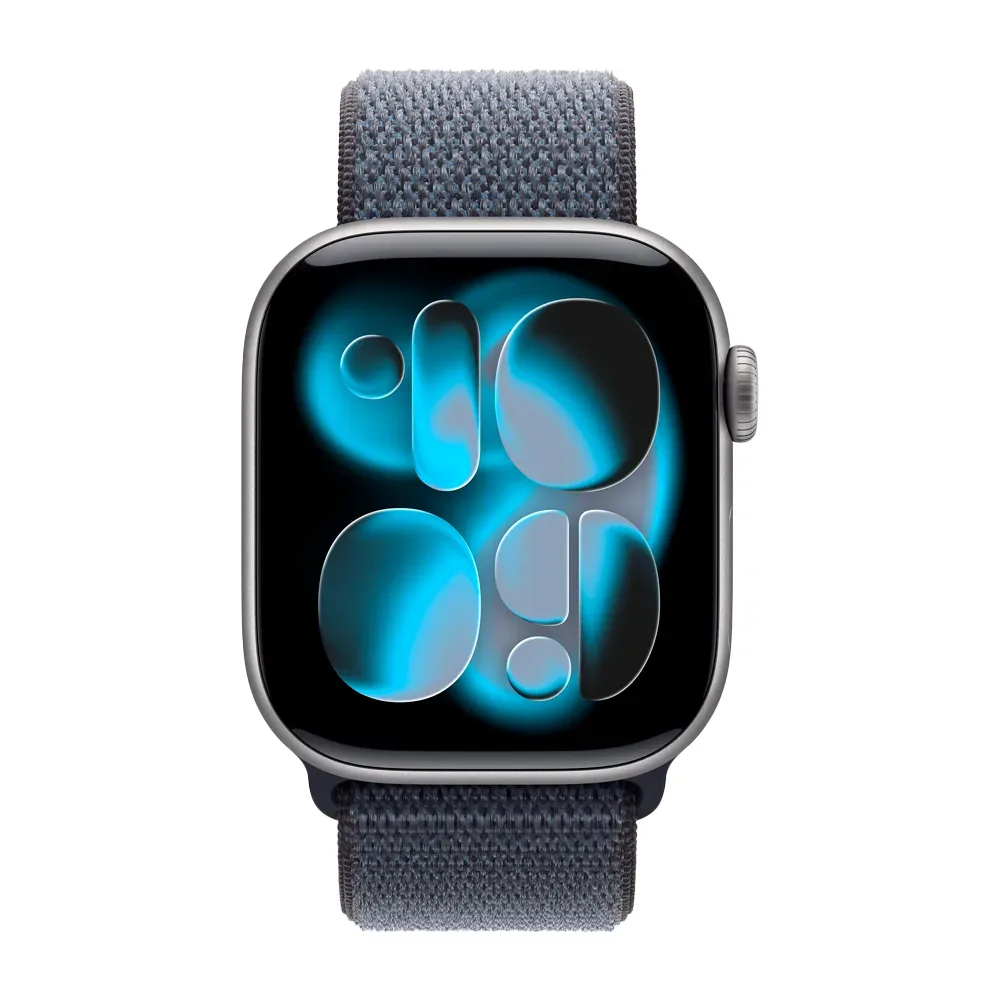 Умные часы Apple Watch Series 11 GPS, 42mm, Space Gray Aluminium Case with Anchor Blue Sport Loop