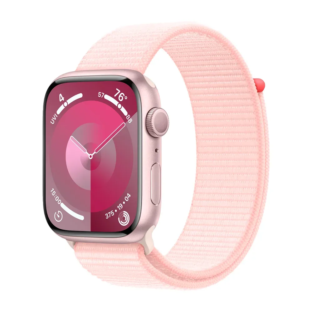 Умные часы Apple Watch Series 9 GPS, 45mm, Aluminium Case with Sport Loop, Pink (Розовый)