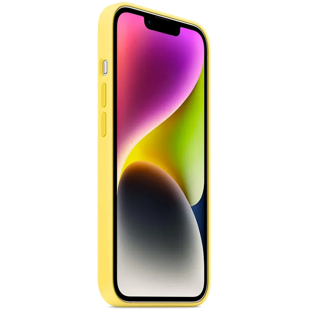 Силиконовый чехол с поддержкой MagSafe Apple Silicone Case для iPhone 14, Canary Yellow (Канареечный)