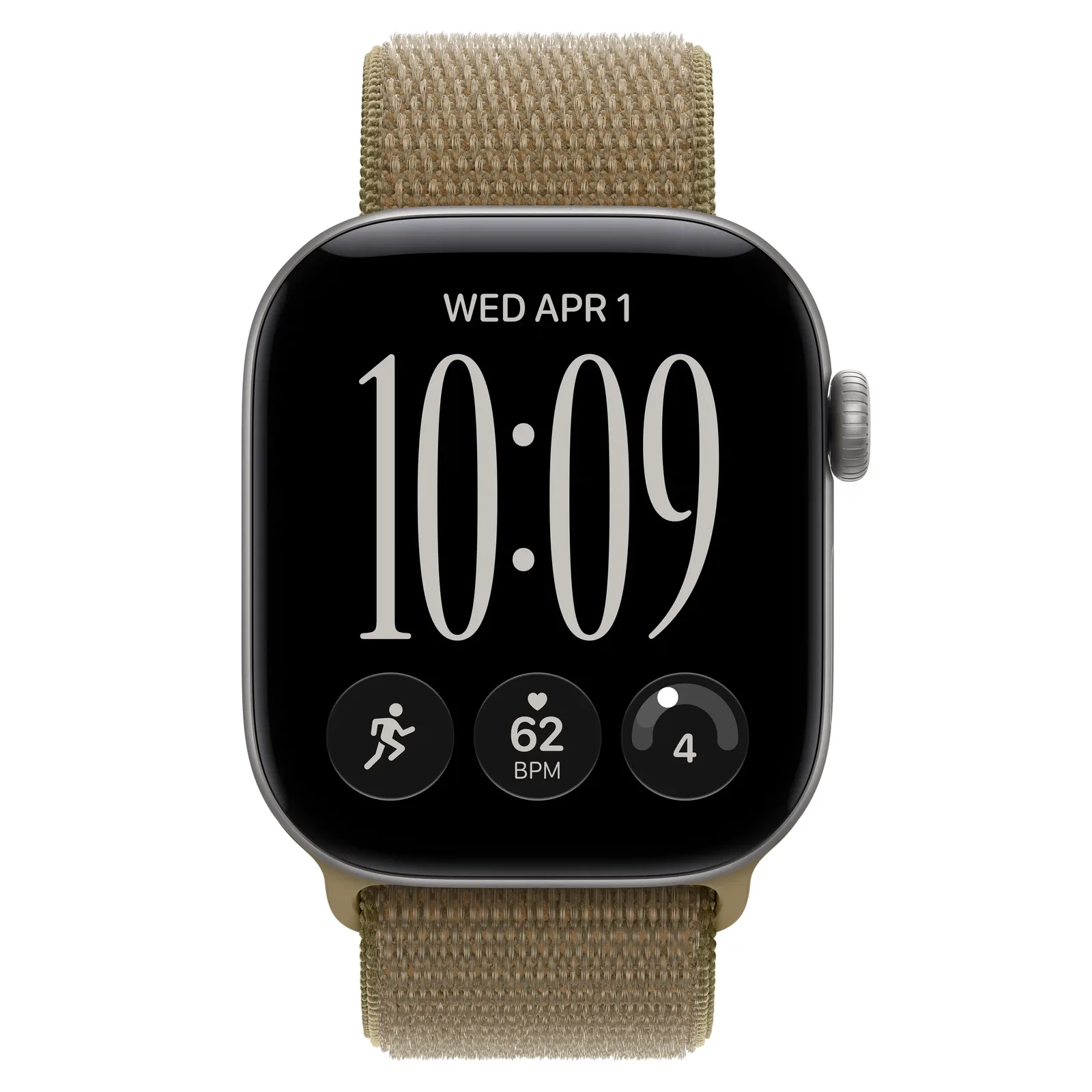 Умные часы Apple Watch Series 12 GPS, 42mm, Space Gray Aluminum Case with Olive Sport Loop