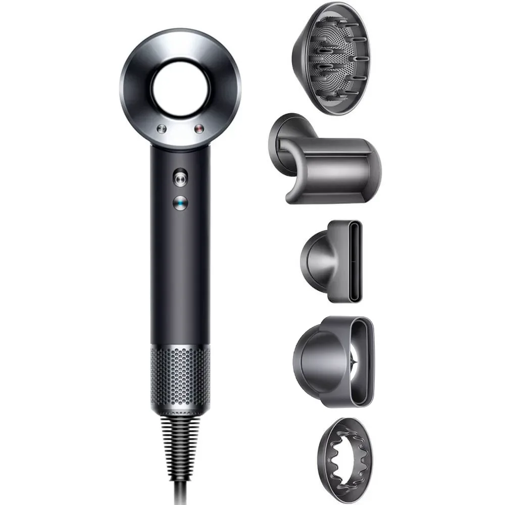 Фен Dyson Supersonic HD08, Black / Nickel (Черный / Никель)