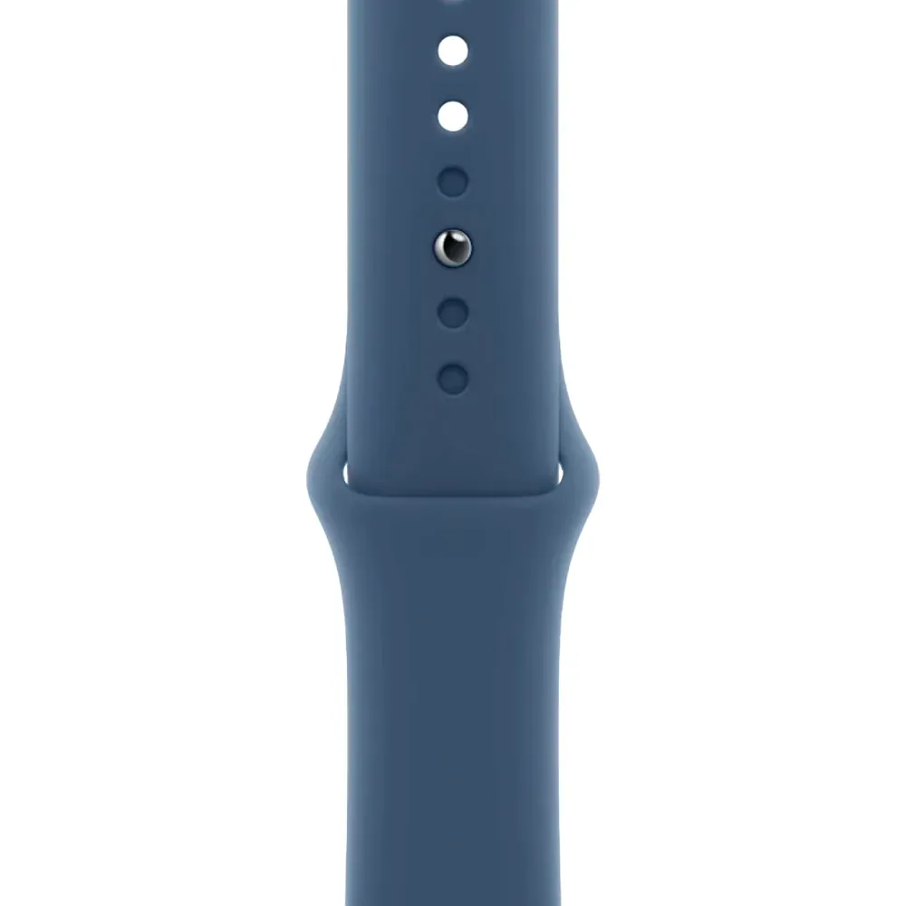 Умные часы Apple Watch SE 2 (2024) GPS, 44mm, Silver Aluminium Case with Sport Band S/M, Denim (Серебристый)