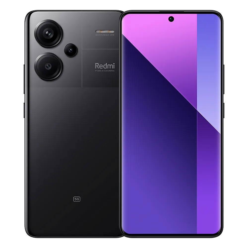 Смартфон Xiaomi Redmi Note 13 Pro+ 5G 12/512GB, Midnight Black (Полночный черный)