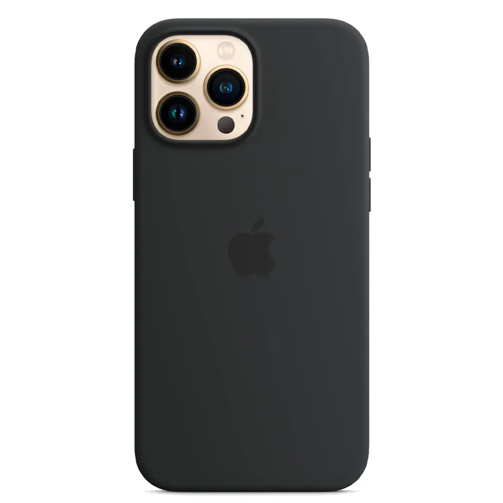 Силиконовый чехол с поддержкой MagSafe Apple Silicone Case для iPhone 13 Pro, Midnight (Темная ночь)