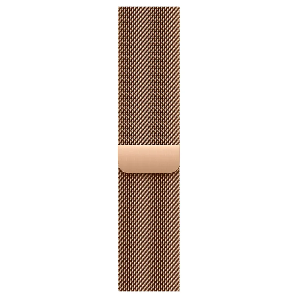 Умные часы Apple Watch Series 10 GPS + Cellular, 46mm, Gold Titanium Case with Milanese Loop, Gold S/M