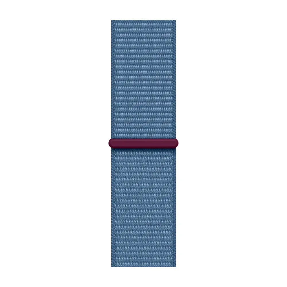 Умные часы Apple Watch Series 9 GPS, 45mm, Aluminium Case with Sport Loop, Silver/Storm Blue (Серебристый/Штормовой синий)