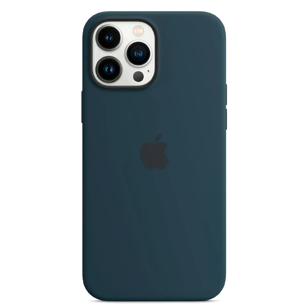 Силиконовый чехол с поддержкой MagSafe Apple Silicone Case для iPhone 13 Pro, Abyss Blue (Синий омут)
