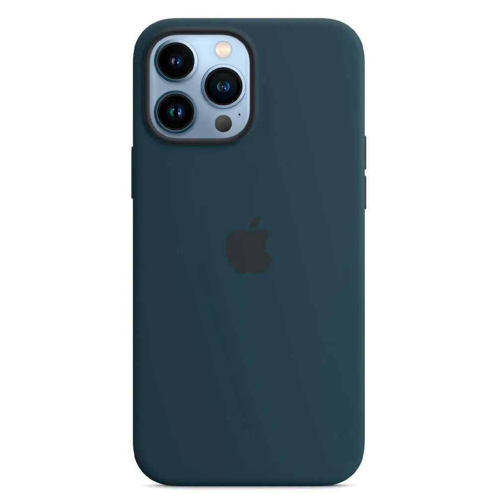 Силиконовый чехол с поддержкой MagSafe Apple Silicone Case для iPhone 13 Pro, Abyss Blue (Синий омут)