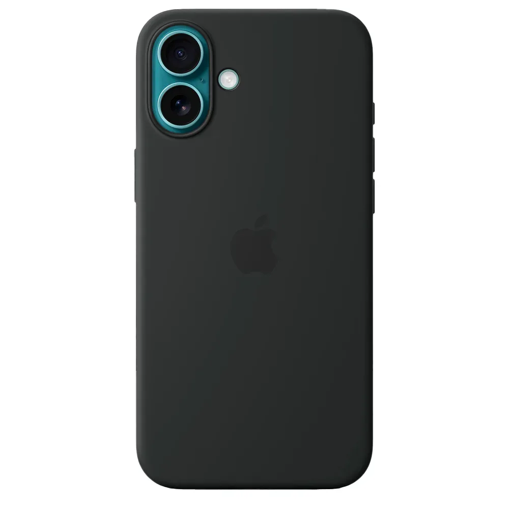 Силиконовый чехол с поддержкой MagSafe Apple Silicone Case для iPhone 16 Plus, Black (Черный)