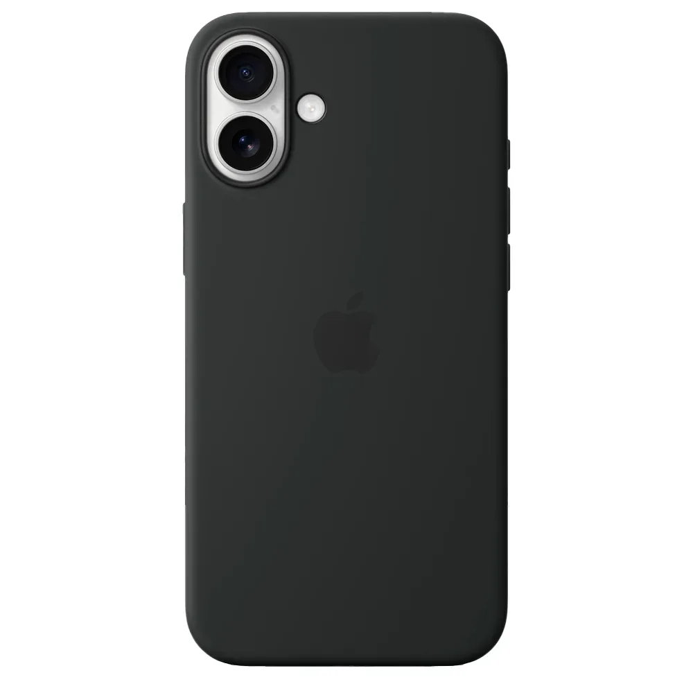Силиконовый чехол с поддержкой MagSafe Apple Silicone Case для iPhone 16 Plus, Black (Черный)