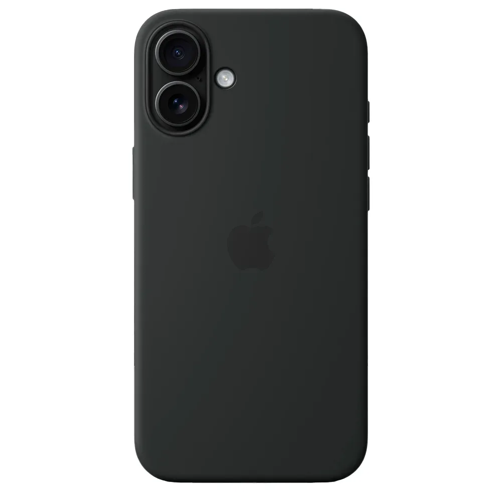 Силиконовый чехол с поддержкой MagSafe Apple Silicone Case для iPhone 16 Plus, Black (Черный)