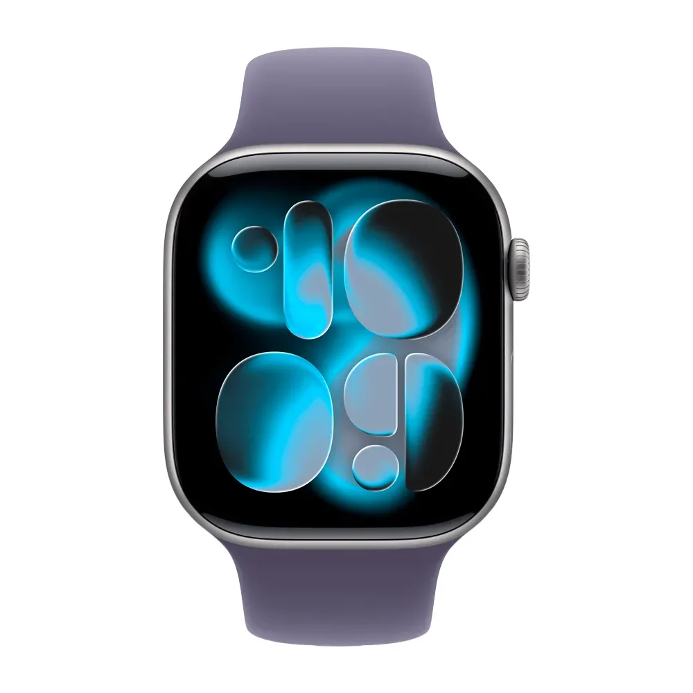 Умные часы Apple Watch Series 11 GPS, 46mm, Space Gray Aluminium Case with Purple Fog Sport Band, M/L