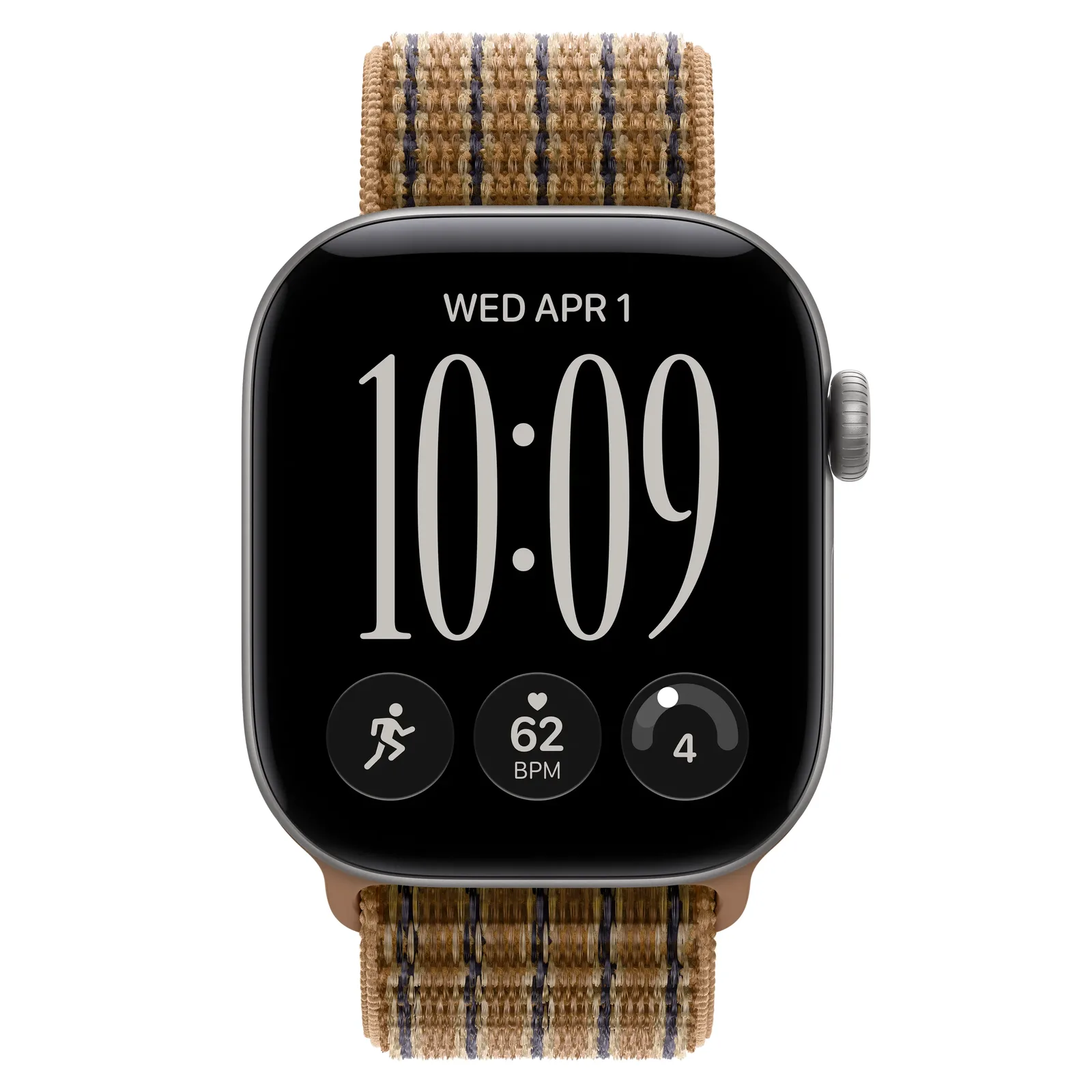 Умные часы Apple Watch Series 12 GPS, 42mm, Space Gray Aluminum Case with Light Umber Plaid Sport Loop