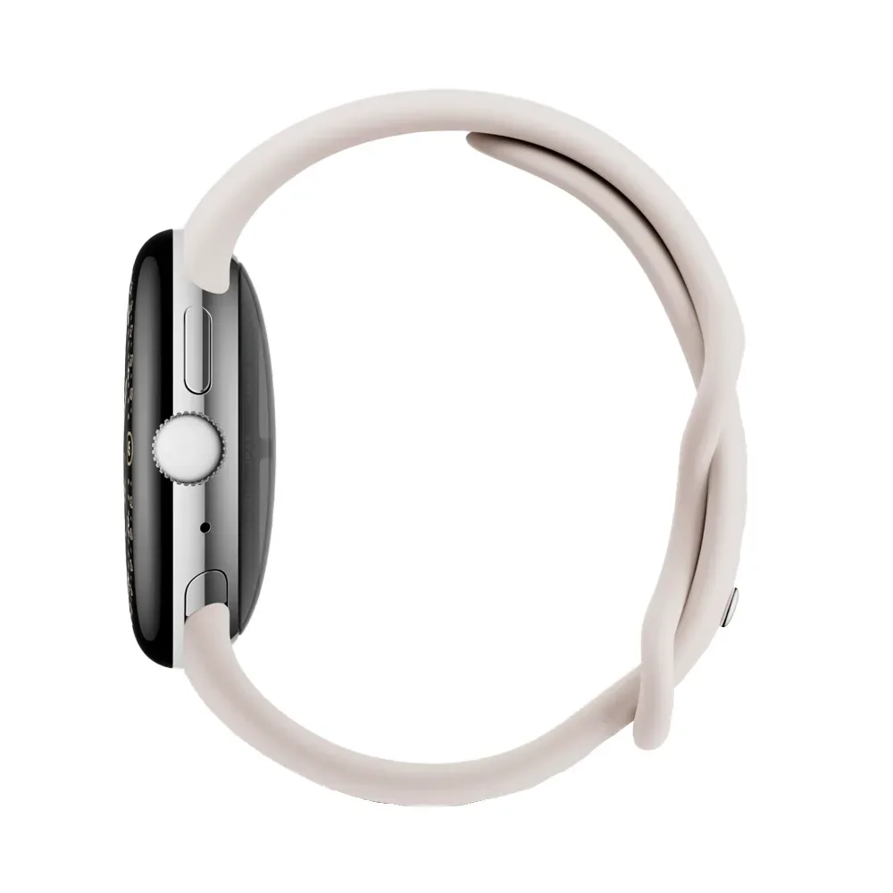 Умные часы Google Pixel Watch 4 Wi-Fi, 41mm, Polished Silver/Porcelain (Серебряный/Фарфоровый)