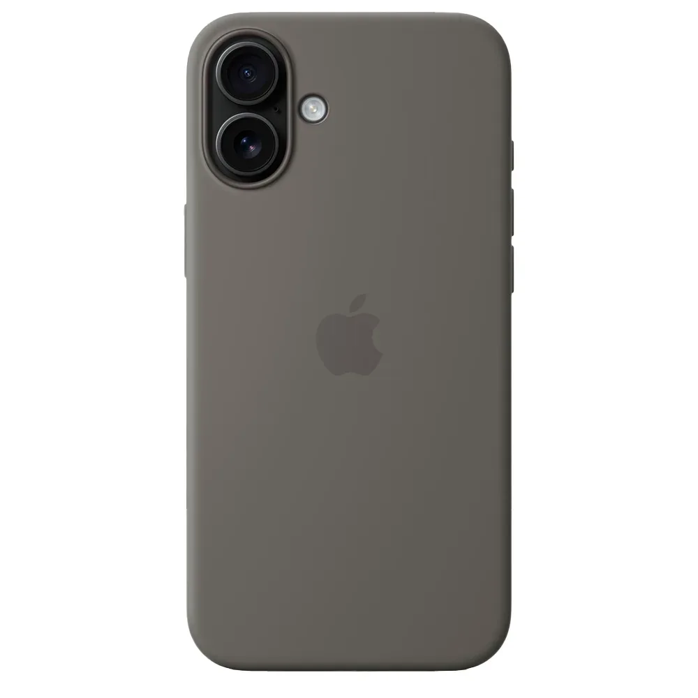 Силиконовый чехол с поддержкой MagSafe Apple Silicone Case для iPhone 16 Plus, Stone Gray (Каменно-серый)