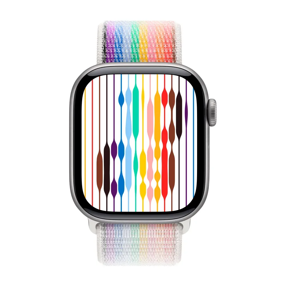 Умные часы Apple Watch Series 11 GPS, 42mm, Space Gray Aluminium Case with Pride Edition Sport Loop