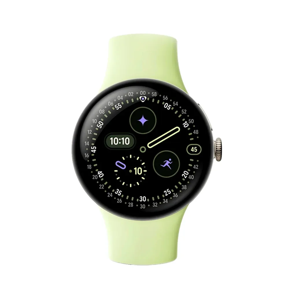 Умные часы Google Pixel Watch 4 Wi-Fi, 41mm, Champagne Gold/Lemongrass (Золотой/Желтый)