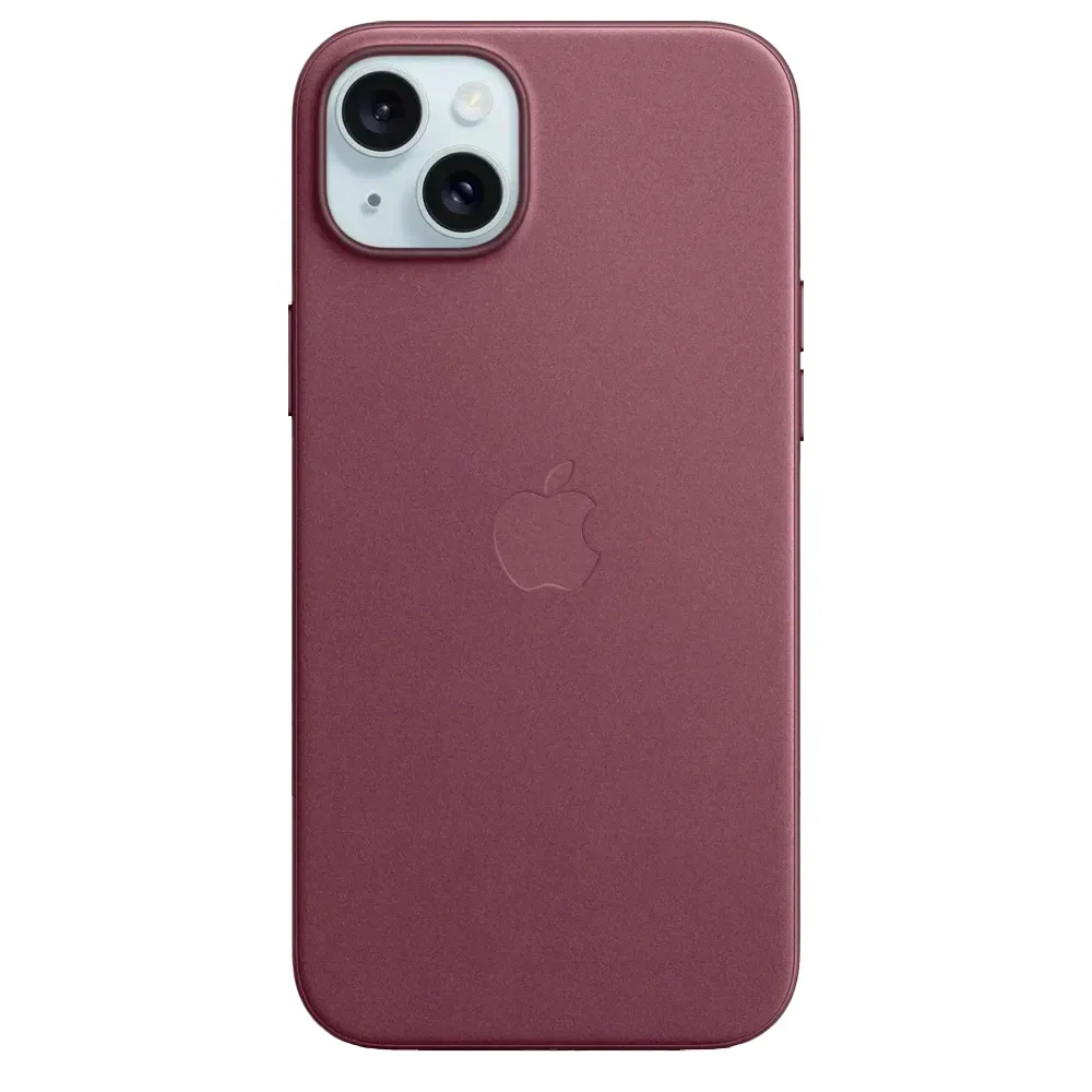 Тканевый чехол с поддержкой MagSafe Apple FineWoven Case для iPhone 15 Plus, Mulberry (Красная шелковица)