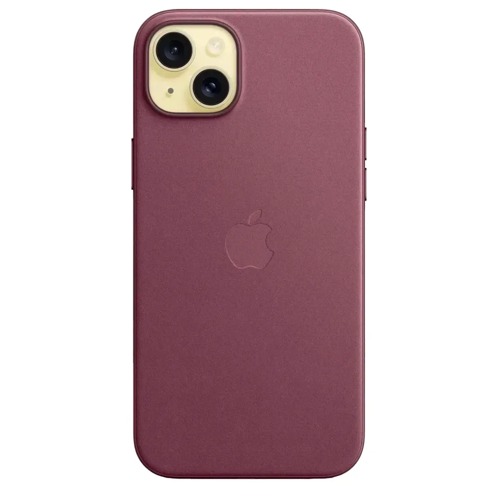 Тканевый чехол с поддержкой MagSafe Apple FineWoven Case для iPhone 15 Plus, Mulberry (Красная шелковица)