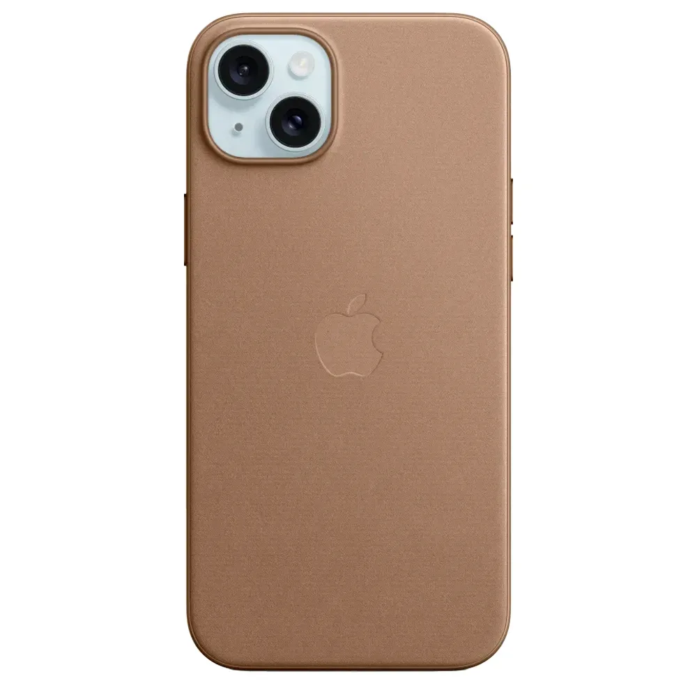 Тканевый чехол с поддержкой MagSafe Apple FineWoven Case для iPhone 15 Plus, Taupe (Светло-бежевый)