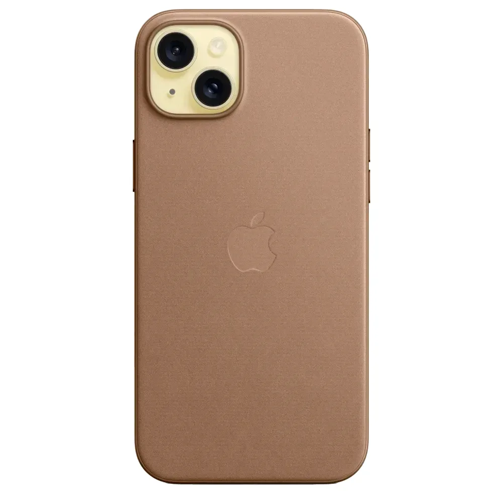 Тканевый чехол с поддержкой MagSafe Apple FineWoven Case для iPhone 15 Plus, Taupe (Светло-бежевый)