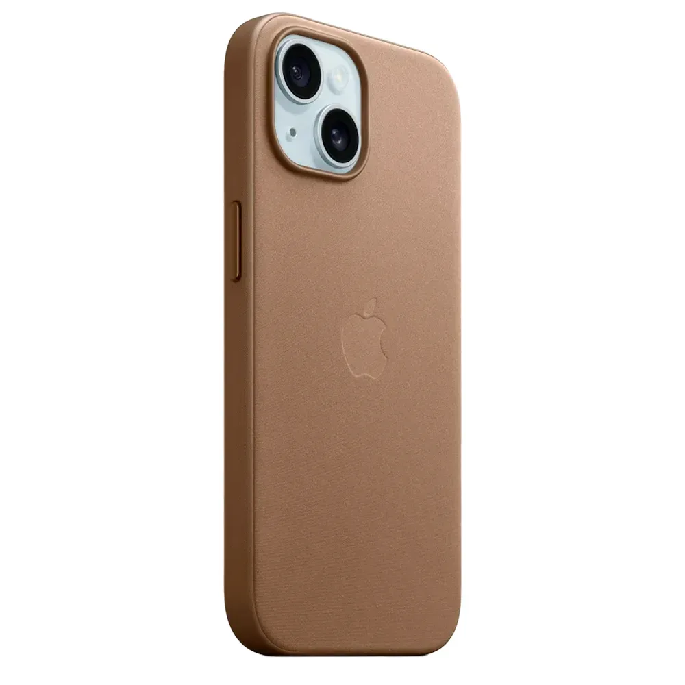 Тканевый чехол с поддержкой MagSafe Apple FineWoven Case для iPhone 15 Plus, Taupe (Светло-бежевый)
