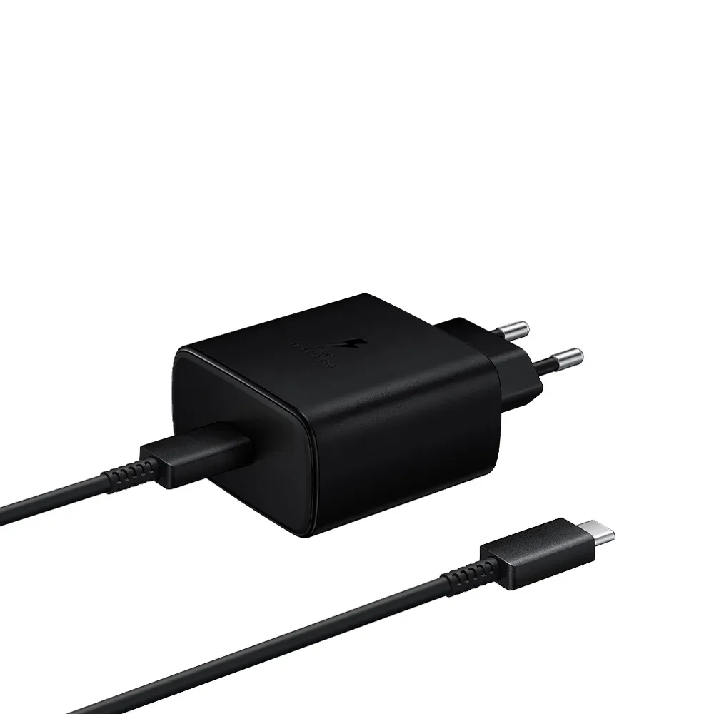 Сетевое зарядное устройство Samsung EP-TA845, USB-C + кабель Type-C, 45Вт, Black (Черный)