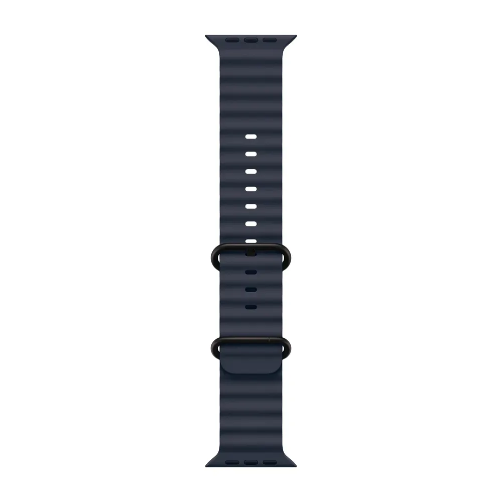 Умные часы Apple Watch Ultra 2 (2024) GPS + Cellular, 49mm, Black Titanium Case with Navy Ocean Band, (Темно-синий)
