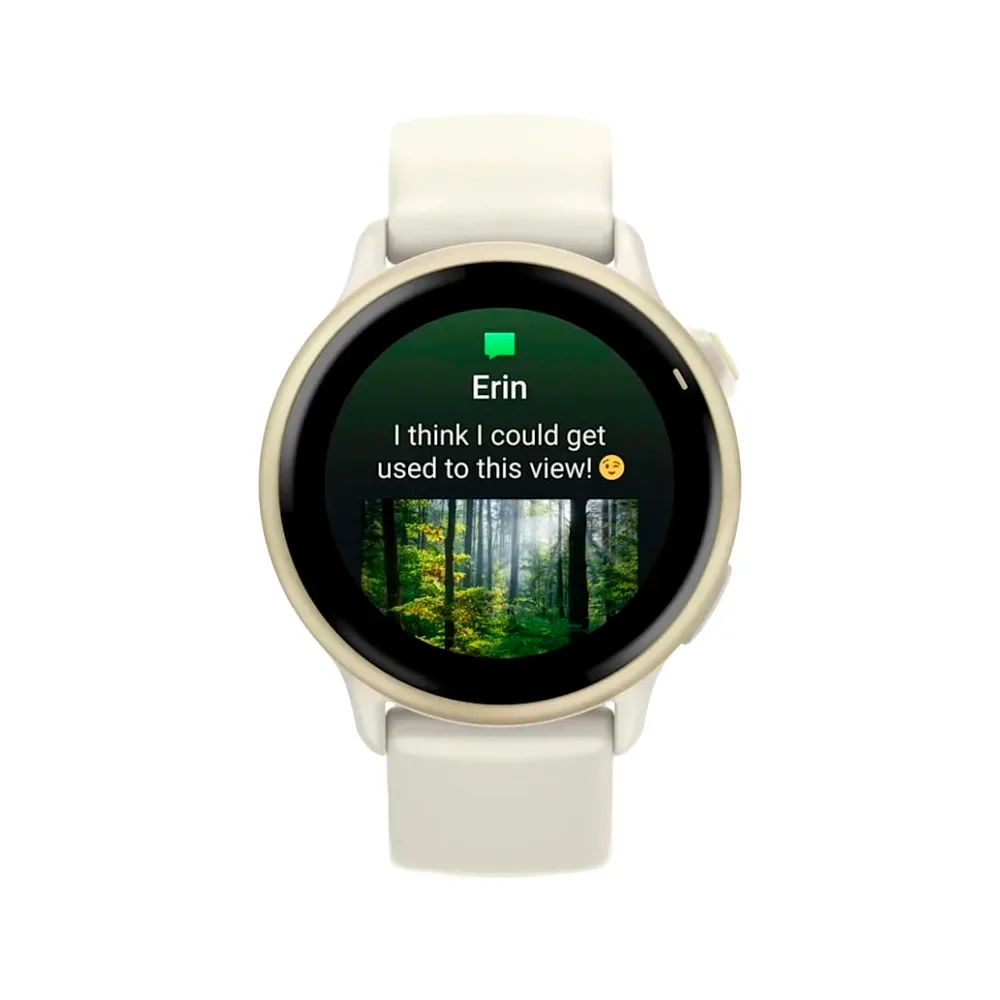 Умные часы Garmin Vivoactive 6, 42.2mm, Lunar Gold with Bone Band (010-02985-01)