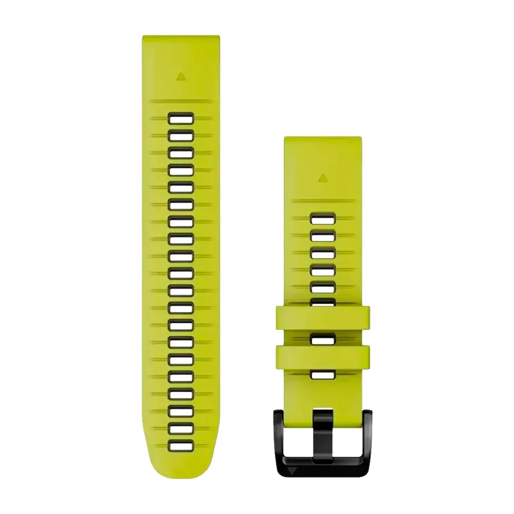 Ремешок Garmin Quickfit 22mm, Watch Band, Electric Lime/Graphite Silicone