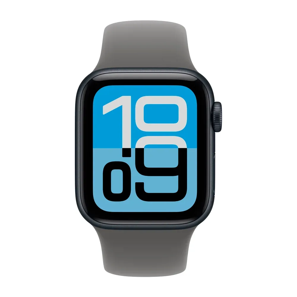 Умные часы Apple Watch SE 3 (2025) GPS, 40mm, Midnight Aluminium Case with Stone Gray Sport Band, M/L