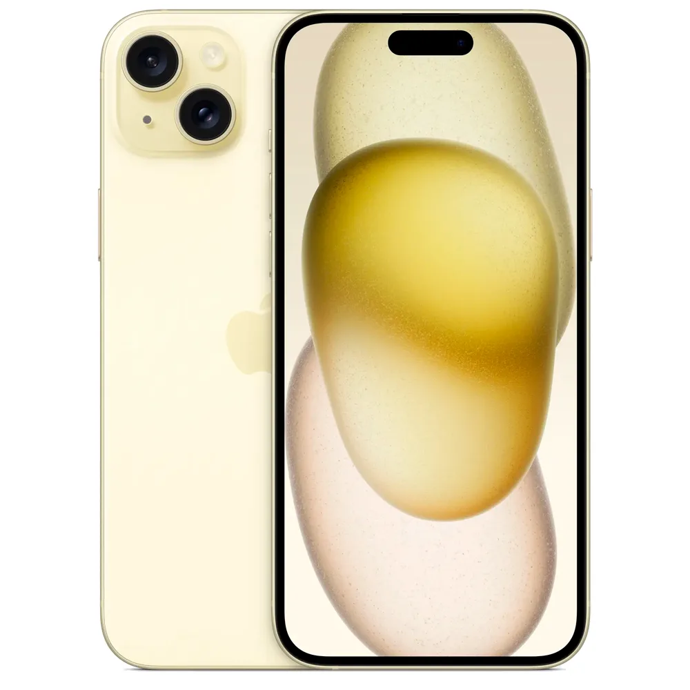 Смартфон Apple iPhone 15 Plus 128GB, Nano-SIM + eSIM, Yellow (Желтый)