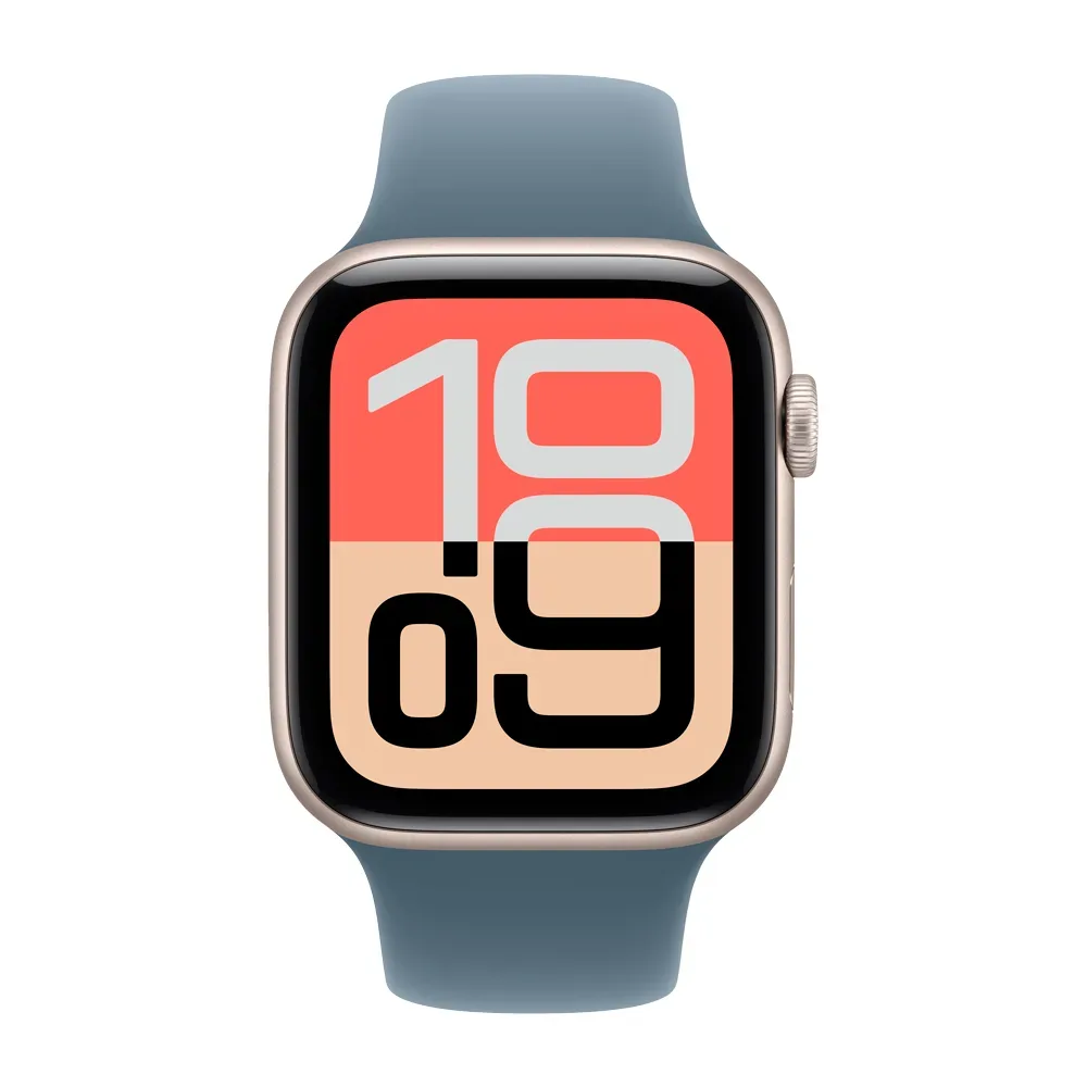 Умные часы Apple Watch SE 3 (2025) GPS, 44mm, Starlight Aluminium Case with Anchor Blue Sport Band, M/L