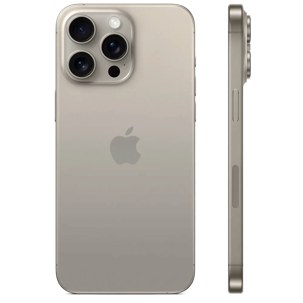 Смартфон Apple iPhone 15 Pro Max 512GB Dual Sim, Natural Titanium (Серый)