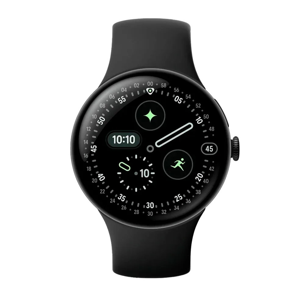 Умные часы Google Pixel Watch 4 Wi-Fi, 45mm, Matte Black/Obsidian (Черный)